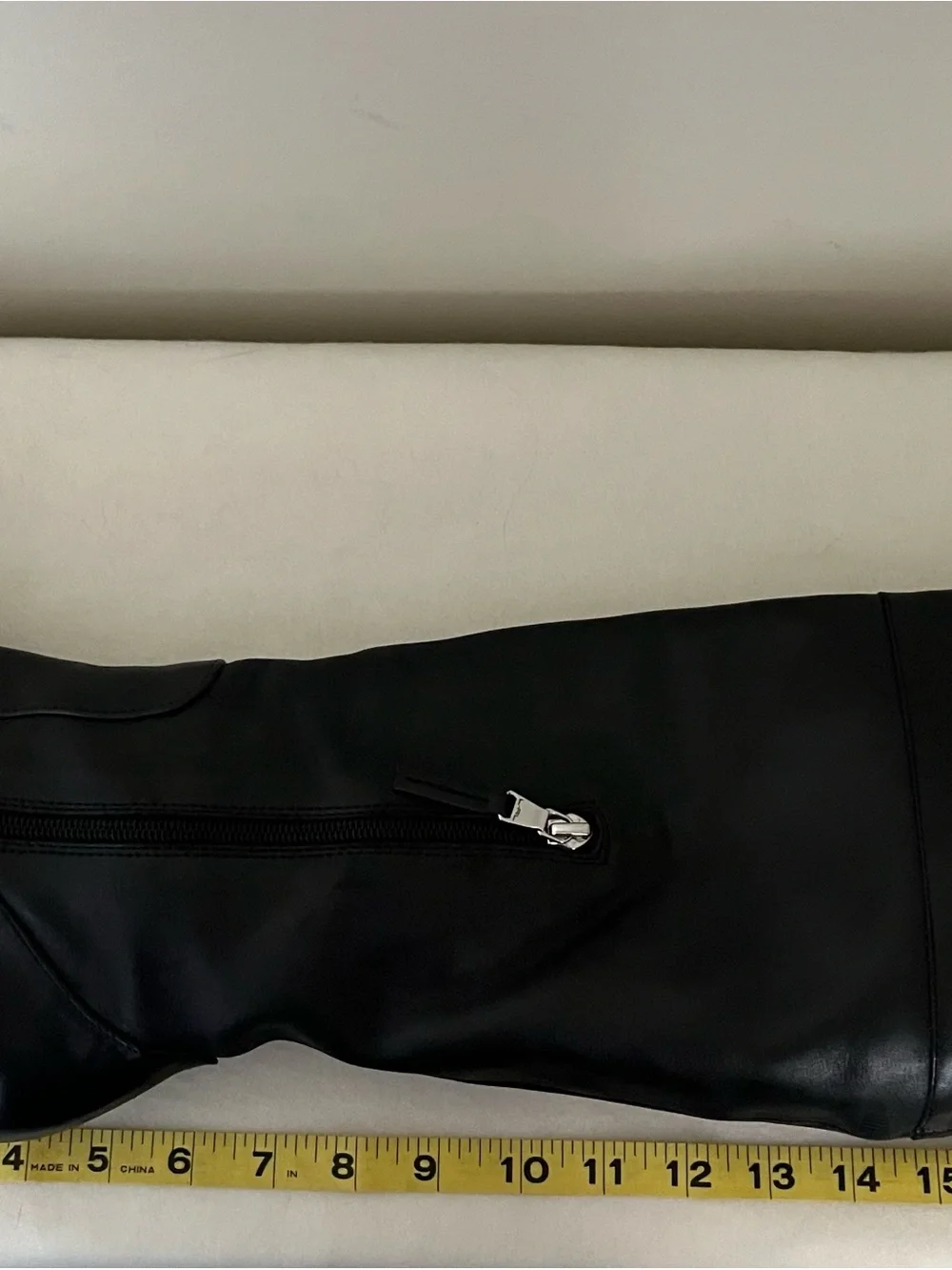 Ralph Lauren Black Leather Over-the-Knee Stiletto Boots